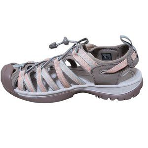 Womens Keen Whisper Taupe/ Coral Outdoor waterproof Activewear Sandals Size 10